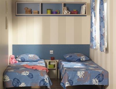  Vermietung eines Grand Confort Mobilheims auf dem Campingplatz Kost Ar Moor in Fouesnant