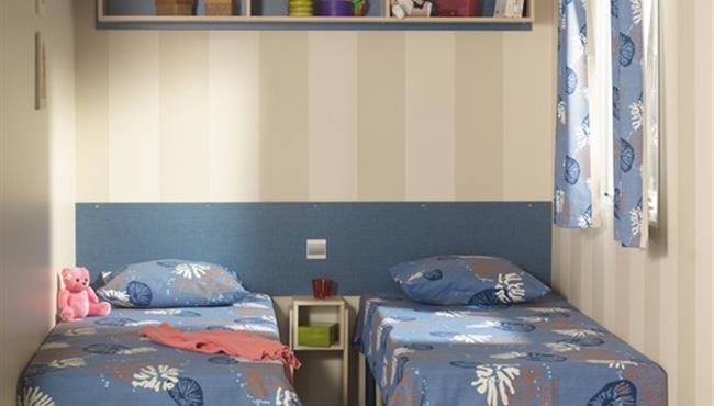  Vermietung eines Grand Confort Mobilheims auf dem Campingplatz Kost Ar Moor in Fouesnant