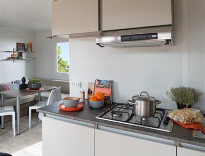 Küche Mobilheim 4/5 Pers - Camping Kost Ar Moor