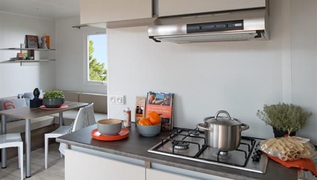 Küche Mobilheim 4/5 Pers - Camping Kost Ar Moor