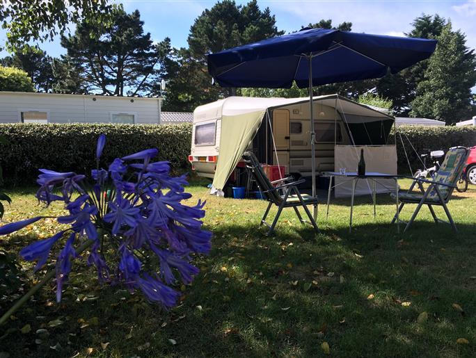  Stellplatz des Campingplatzes Kost Ar Moor Fouesnant