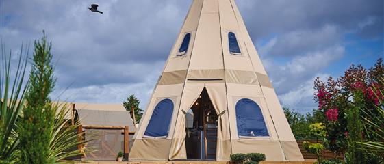 Tipi Außenansicht Glamping Fouesnant - Camping Kost Ar Moor - Fouesnant