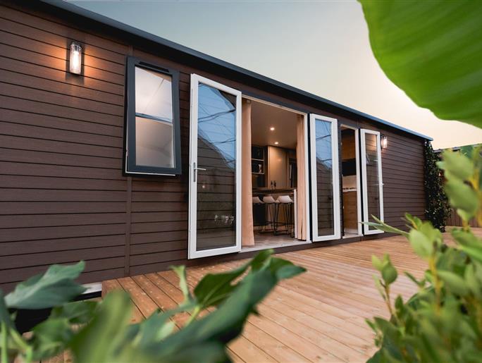 Hütte Mobilheim zu vermieten 3 Schlafzimmer premium Camping Kost Ar Moor Fouesnant Bretagne