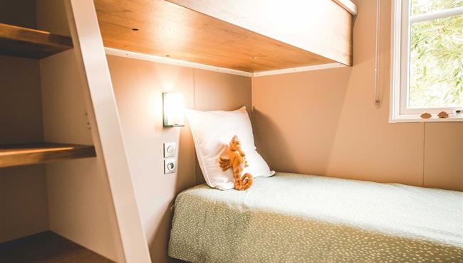 Panorama Cottage Mobilheim mieten Premium Camping Kost Ar Moor Fouesnant Bretagne