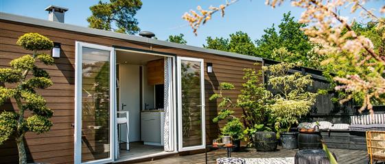 Mobilheim Cottage zu vermieten 3 Schlafzimmer Whirlpool Spa Campingplatz Kost Ar Moor Fouesnant Bretagne - Camping Kost Ar Moor - Fouesnant