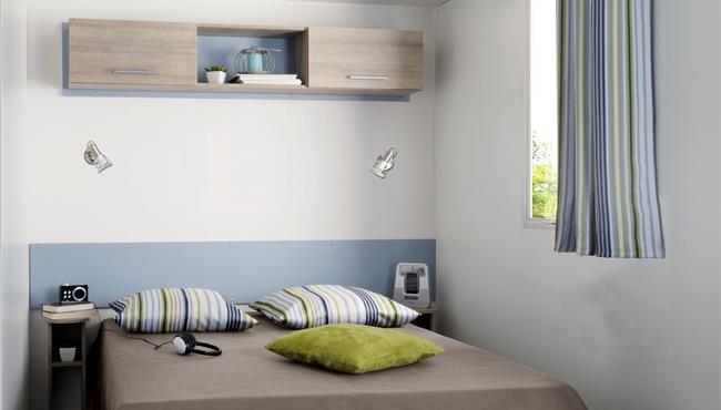 Mobilheim Cottage zu vermieten 3 Schlafzimmer Whirlpool Spa Campingplatz Kost Ar Moor Fouesnant Bretagne