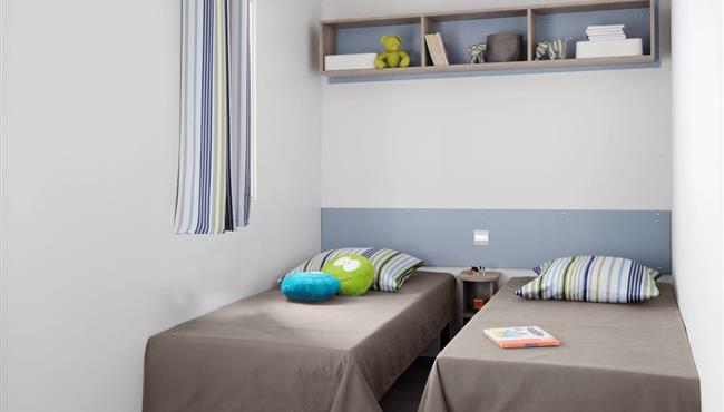 Mobilheim Cottage zu vermieten 3 Schlafzimmer Whirlpool Spa Campingplatz Kost Ar Moor Fouesnant Bretagne