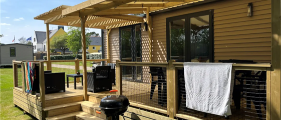 Hütte mobilheim zu vermieten premium gartenseite campingplatz Kost Ar Moor fouesnant bretagne - Camping Kost Ar Moor - Fouesnant