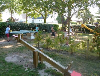 Playground at KostArMor campsite in Fouesnant Finistère 29