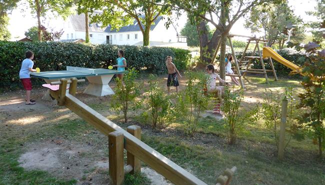 Playground at KostArMor campsite in Fouesnant Finistère 29