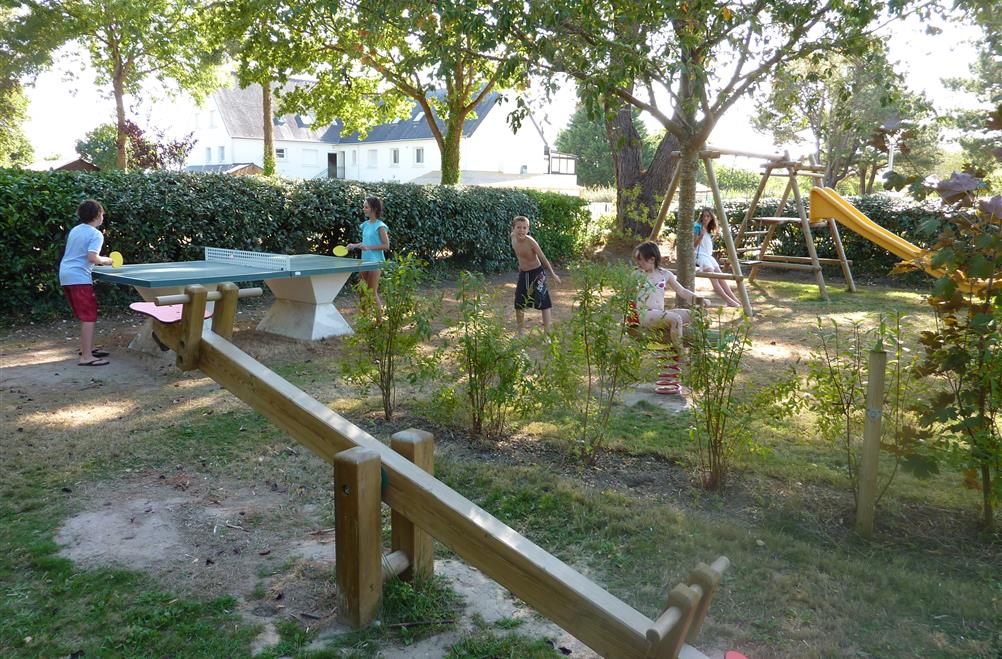 Playground at KostArMor campsite in Fouesnant Finistère 29