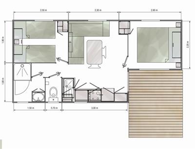 Mobilheim Fouesnant declik - Camping kost ar moor Fouesnant