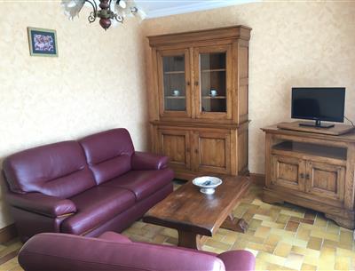 Wohnzimmer wohnung in fouesnant - camping kostarmoor