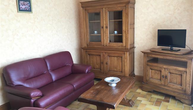 Wohnzimmer wohnung in fouesnant - camping kostarmoor