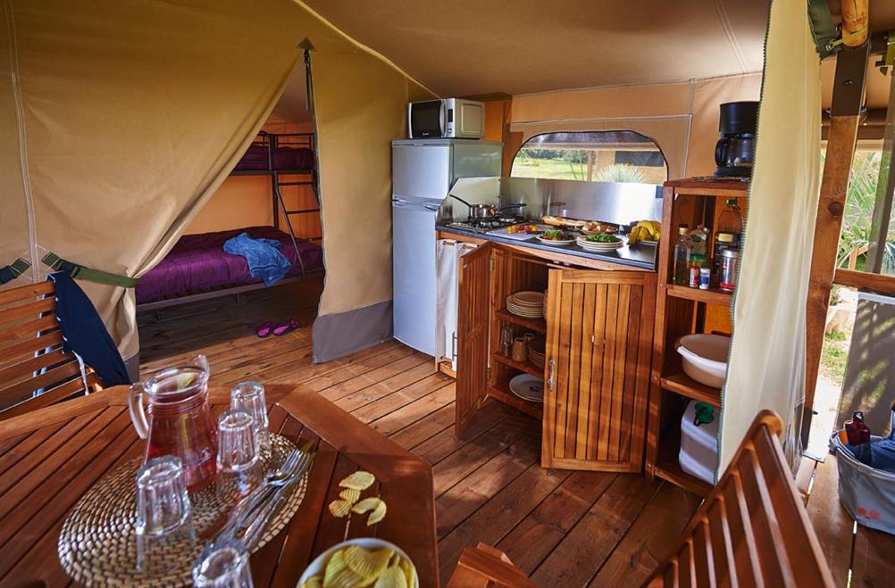  kostarmoor campingplatz - mietküchen zelt