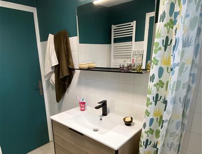 Badezimmer der Wohnung für 2 Personen in Fouesnant - Camping kost ar Moor