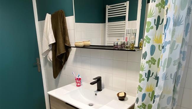 Badezimmer der Wohnung für 2 Personen in Fouesnant - Camping kost ar Moor