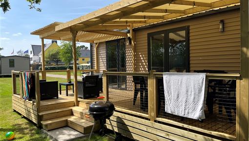 Hütte mobilheim zu vermieten premium gartenseite campingplatz Kost Ar Moor fouesnant bretagne - Camping Kost Ar Moor - Fouesnant