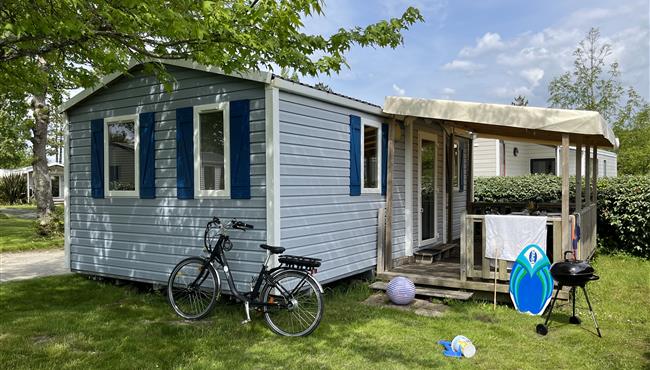 Mobilheim Grand Confort auf dem Campingplatz KostArMoor in Fouesnant zu vermieten