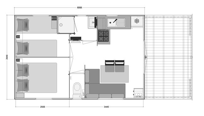 Vermietung von Mobilheim Panorama Camping Kost-Ar-Moor
