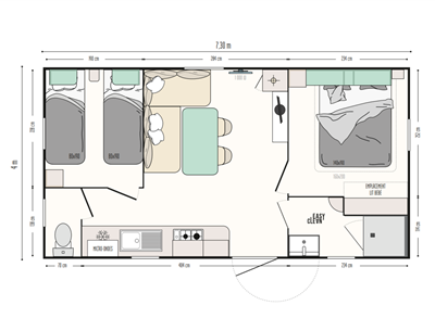 Mobilheim Großer Komfort Superior Camping Kost Ar Moor Fouesnant