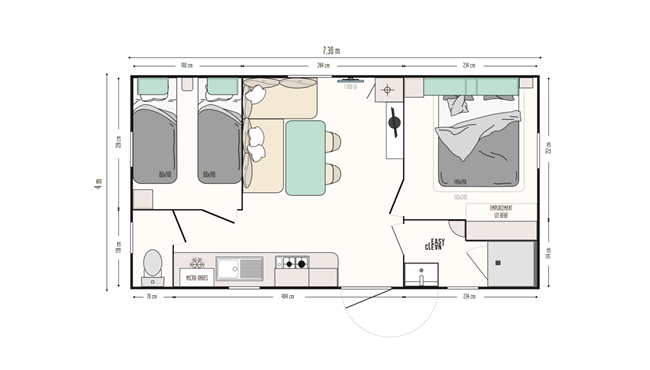 Mobilheim Großer Komfort Superior Camping Kost Ar Moor Fouesnant
