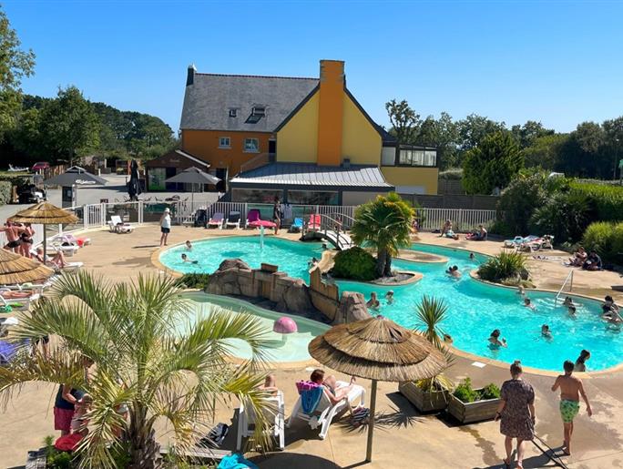 Wasserfläche von Camping Kost Ar Moor in Fouesnant - Les Glénan.