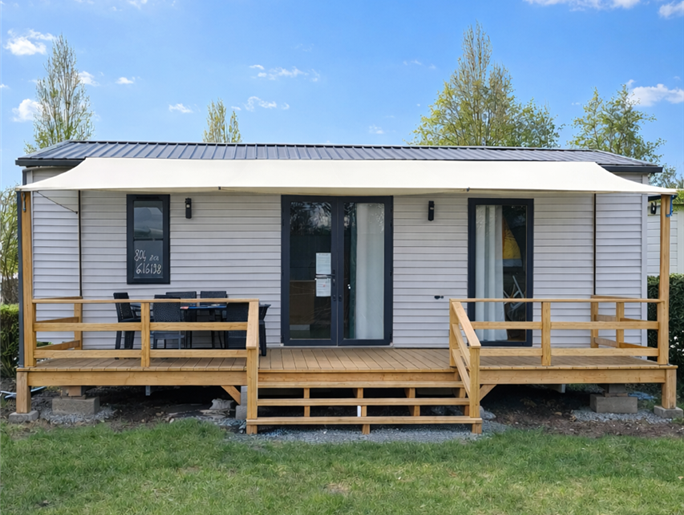 Mobilheim Grand Confort auf dem Campingplatz Kost Ar Moor in Fouesnant zu vermieten